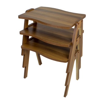طاولة متداخلة وطاولة مركزية من خشب الجوز والجوز أرجل