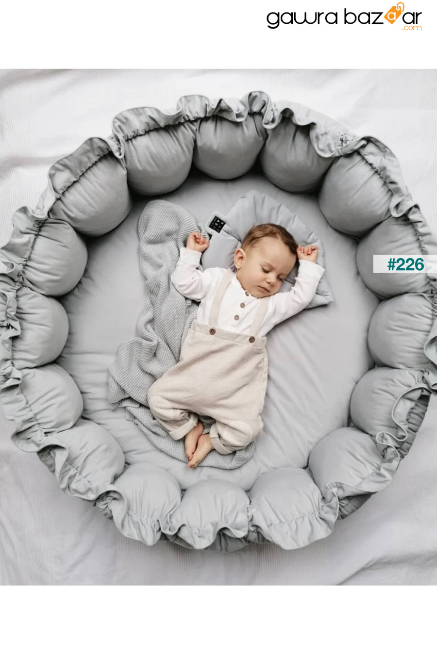سجادة اللعب الرمادية القابلة للسحب Jaju-babynest Baby Bed Play Nest Baby Nest Jaju Baby 0