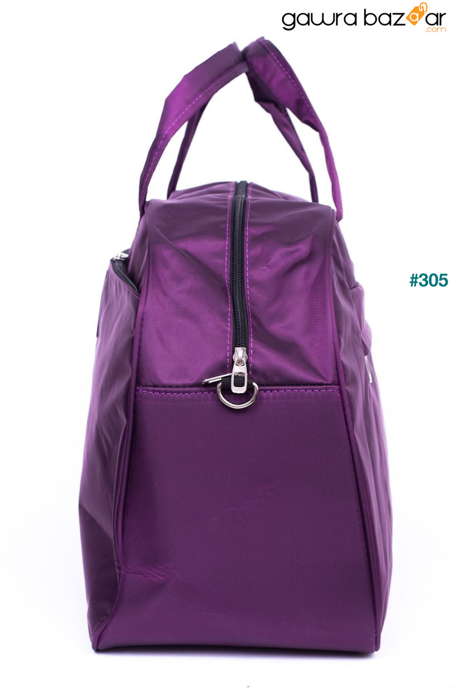 أزياء 8055 حقيبة سفر أرجوانية كبيرة الحجم Moda Çanta 4