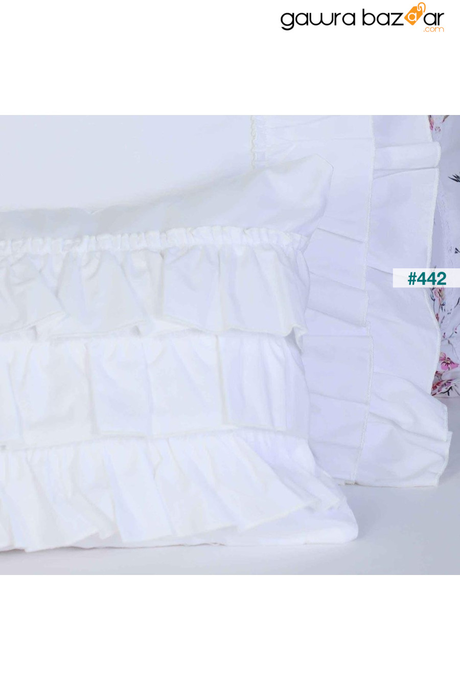 كيس وسادة من قطعتين ، أبيض ، YK-86 Ayşe Tasarım 1