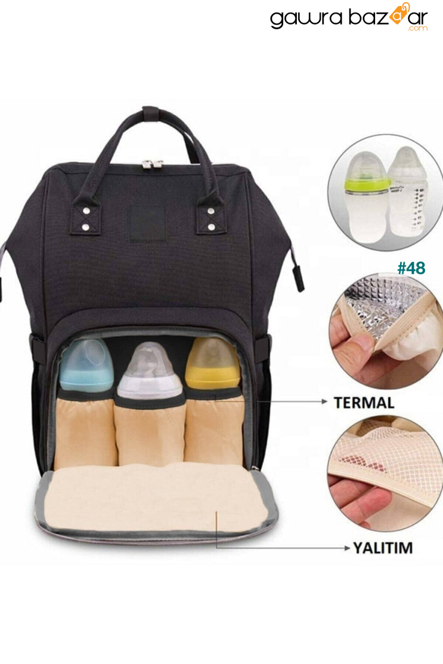 حقيبة ظهر للعناية بالطفل من Mother Baby Baby Bottle Thermos Liquid Proof Baby Bag Yerli 1