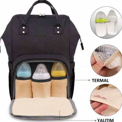 حقيبة ظهر للعناية بالطفل من Mother Baby Baby Bottle Thermos Liquid Proof Baby Bag