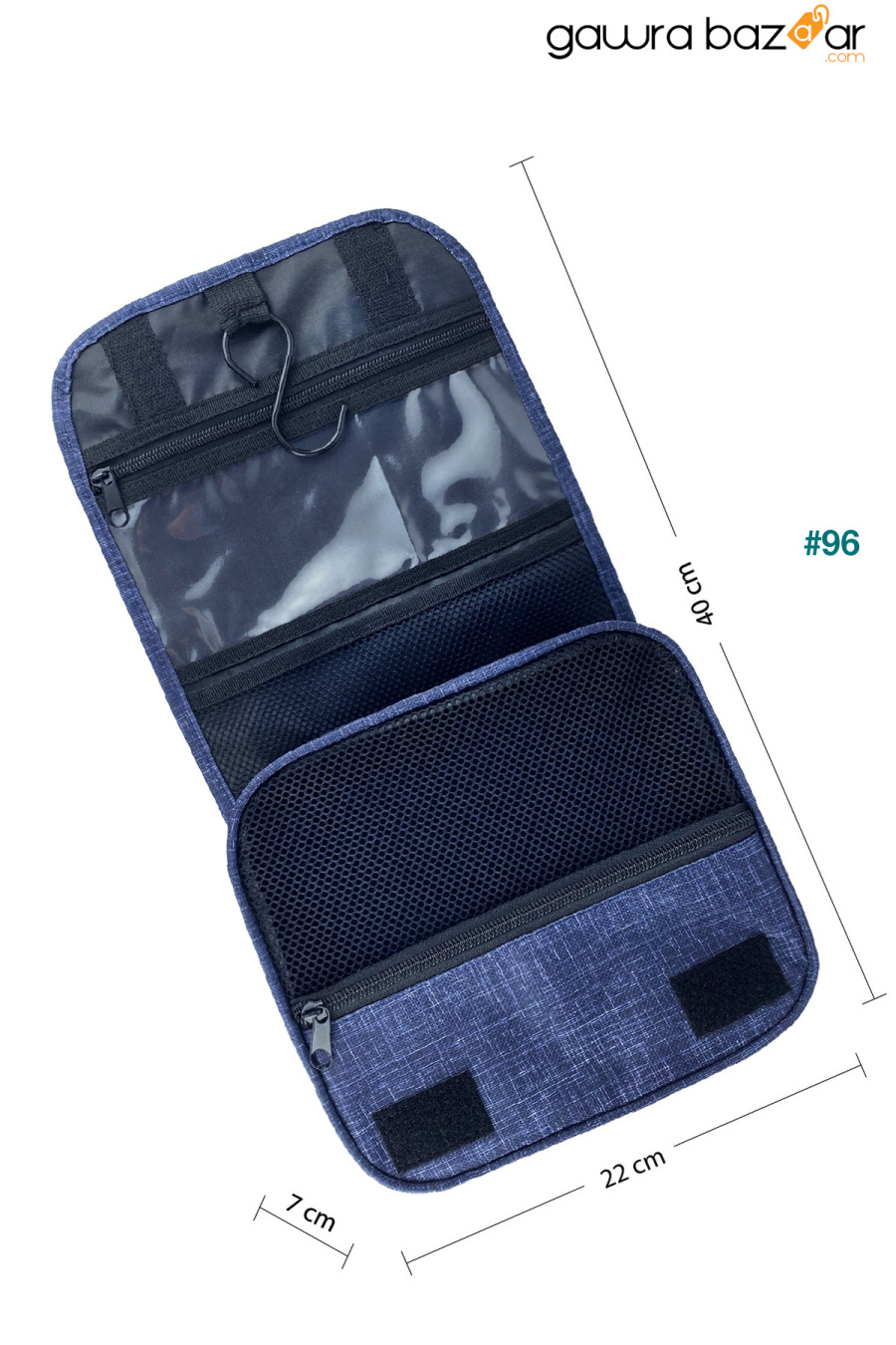 حقيبة مكياج نسائية زرقاء للسفر Arnee 5