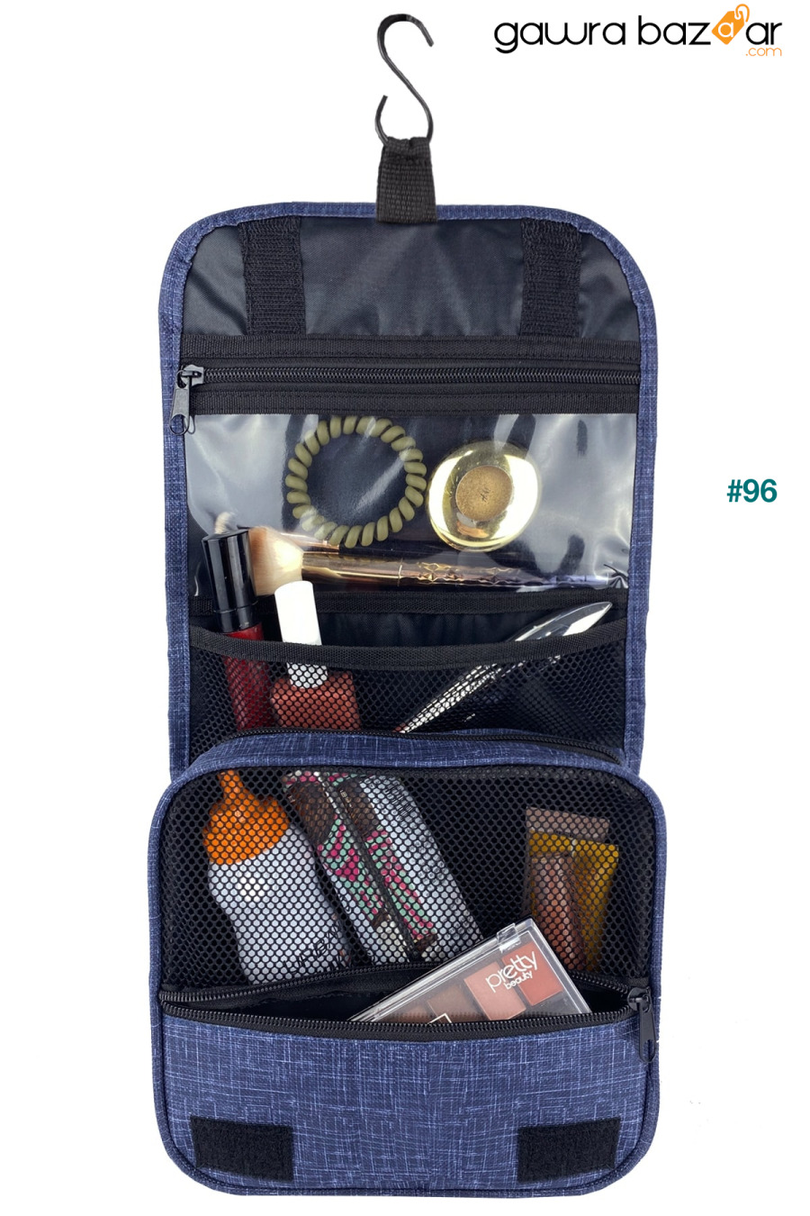 حقيبة مكياج نسائية زرقاء للسفر Arnee 4