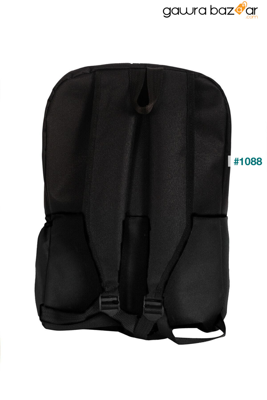 حقيبة ظهر مزدوجة اللون أحتاجها حقيبة مدرسية من القماش الخشن حقيبة مدرسية سوداء KISCHE 2