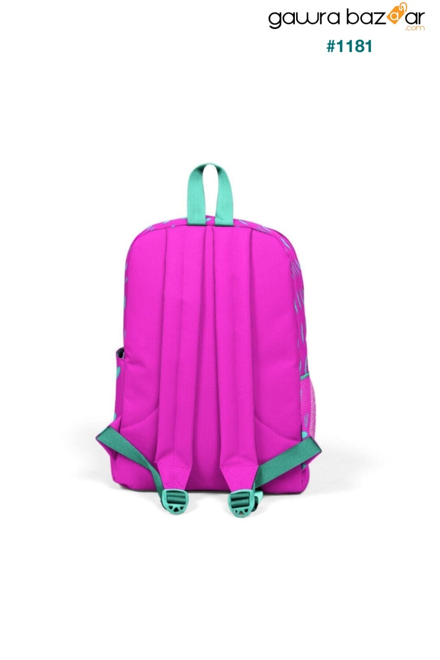 حقيبة ظهر مدرسية للأطفال نيون وردية اللون أخضر على شكل قلب بأربع أقسام 23113 Coral High 3