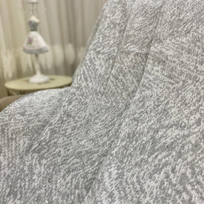 غطاء أريكة صوفا قطني فاخر لون رمادي 170x220 مزدوج الجوانب مضاد للعرق مانع للانزلاق