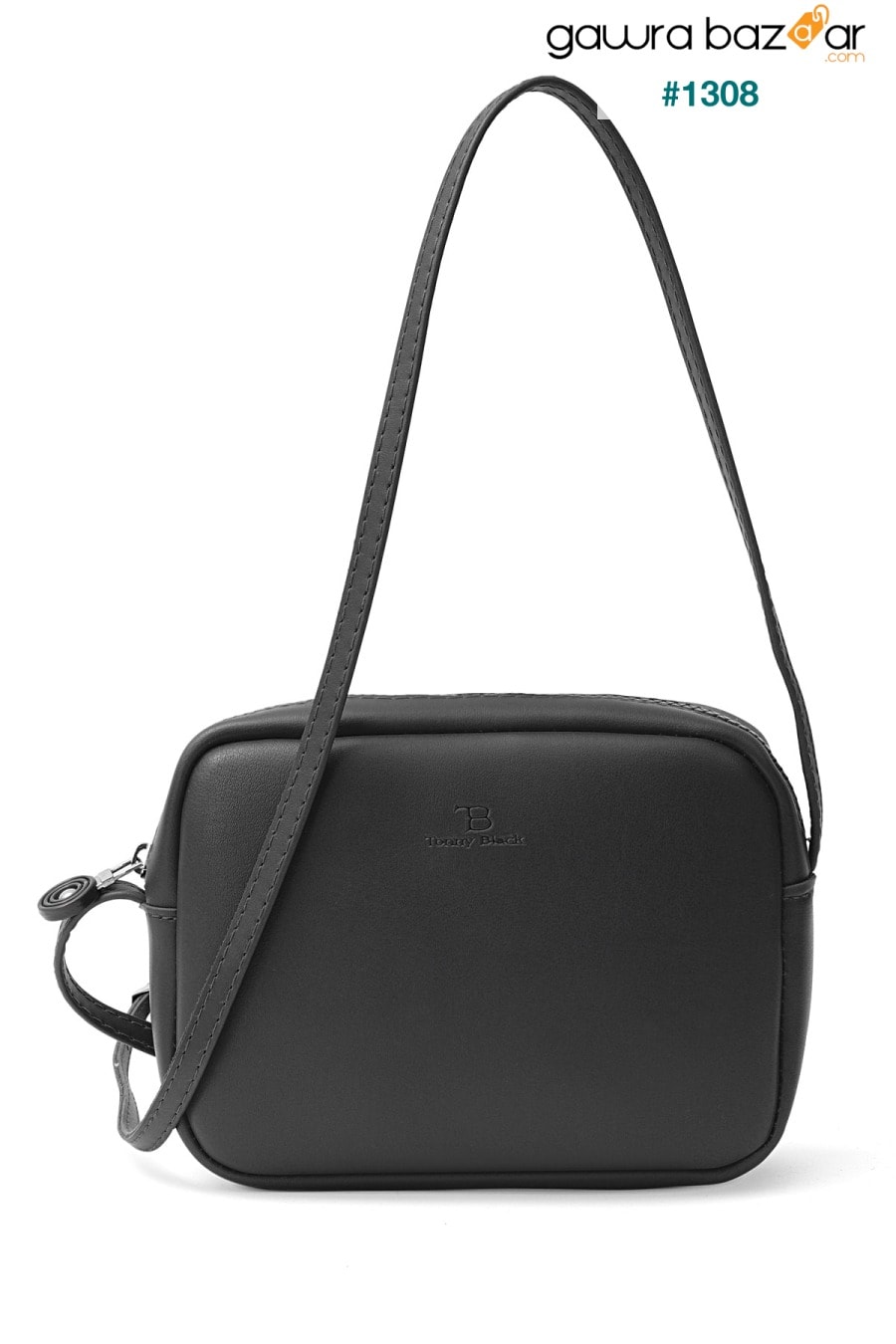 حقيبة كروس أوربان صغيرة سوداء أصلية للسيدات وحقيبة كتف بحزام قابل للتعديل Tonny Black 0