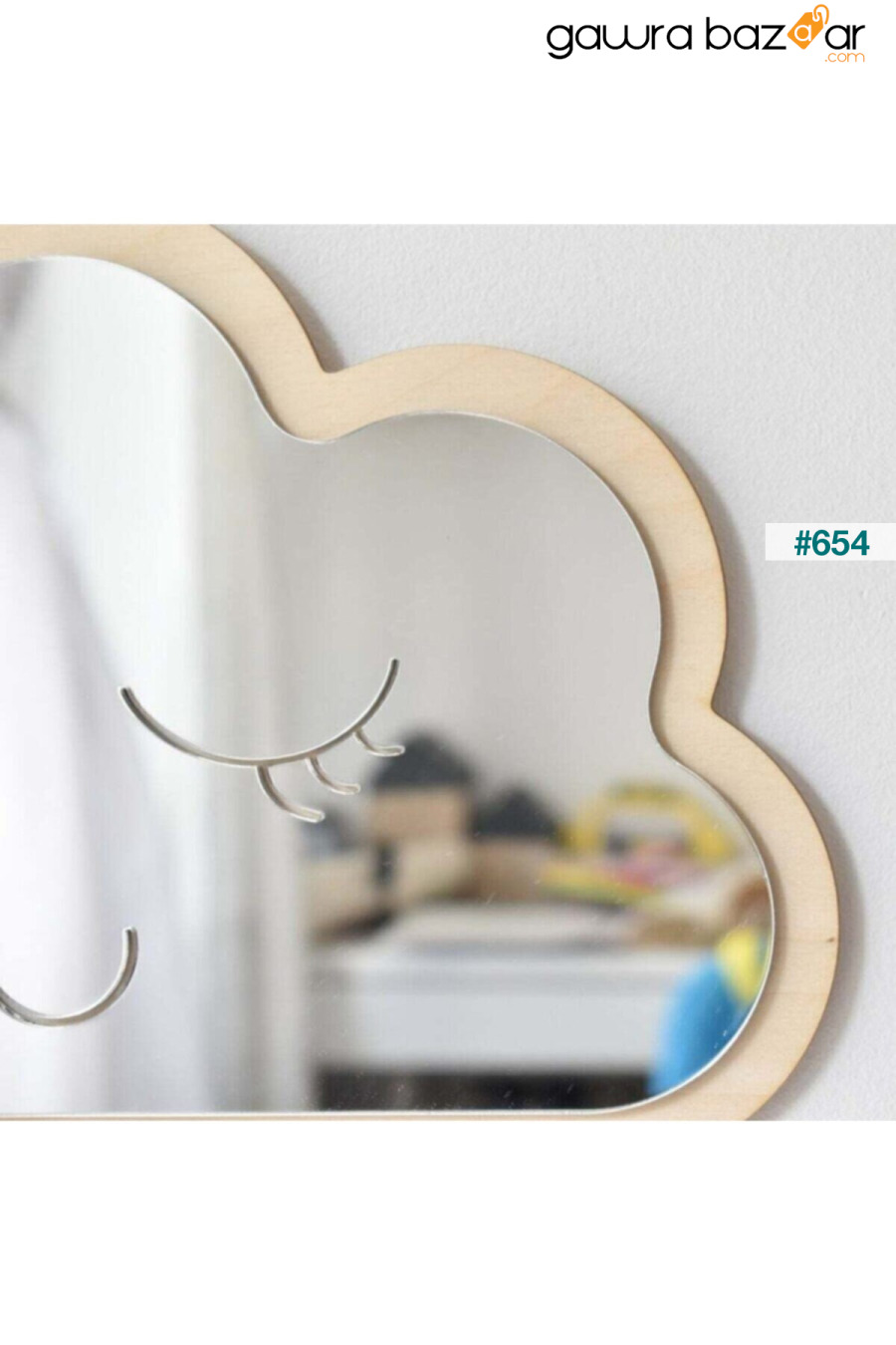 مرآة سحابة لتزيين غرفة الأطفال ، مرآة آمنة غير قابلة للكسر GİZEM SHOP 2