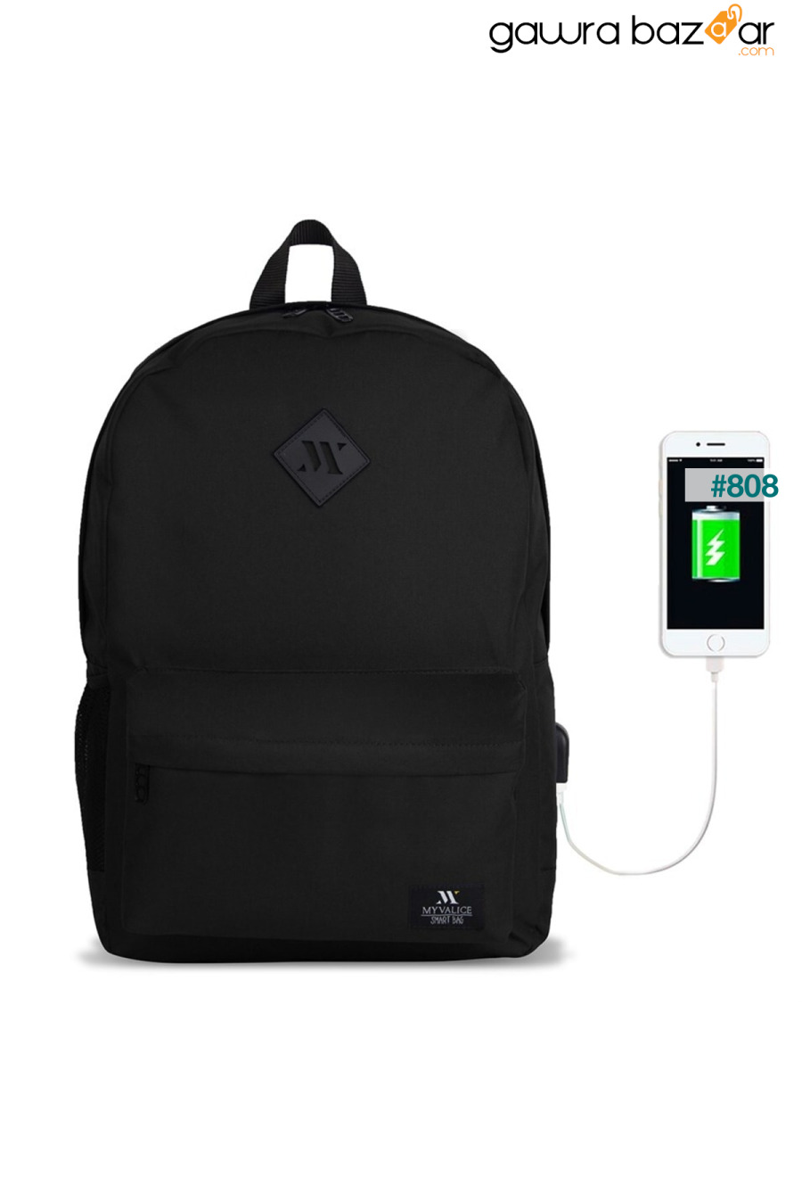 حقيبة ظهر ذكية للكمبيوتر المحمول من Specta مزودة بمدخل شحن USB أسود My Valice 1