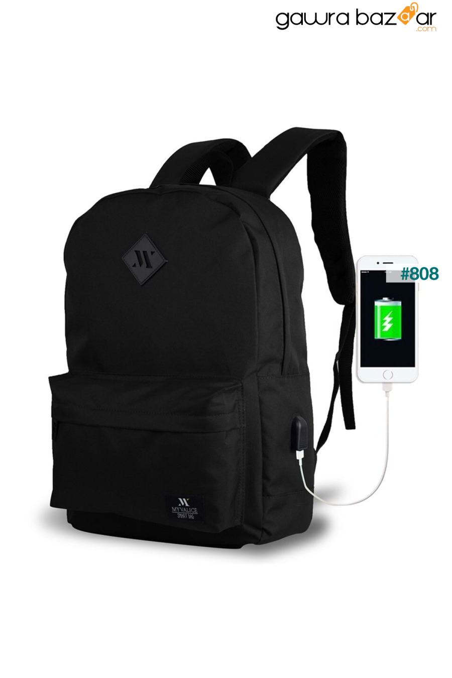 حقيبة ظهر ذكية للكمبيوتر المحمول من Specta مزودة بمدخل شحن USB أسود My Valice 0