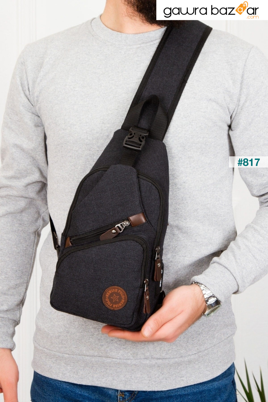 للجنسين قماش USB سماعة خارج عبر حزام الخصر حقيبة الكتف الصدر Bodybag NEWISH POLO ACCESSORIES 4