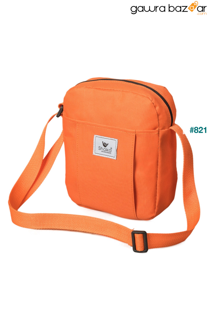 حقيبة كتف U9 برتقالية مكونة من جزئين 22x18 سم Shaka 0