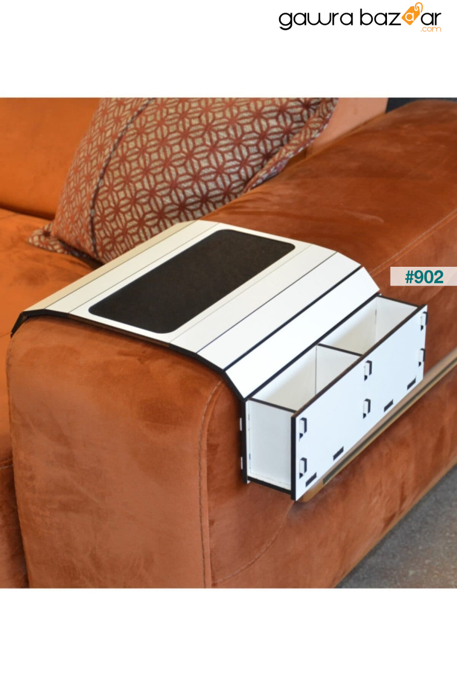 طاولة جانبية خشبية قابلة للطي ومحمولة للتحكم في مسند الرأس مع خزان ARKITEKT EX 0