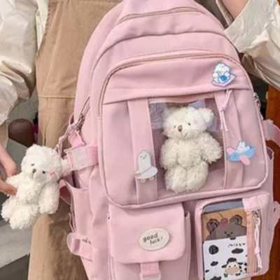 حقيبة مدرسية دب (مع إكسسوارات)