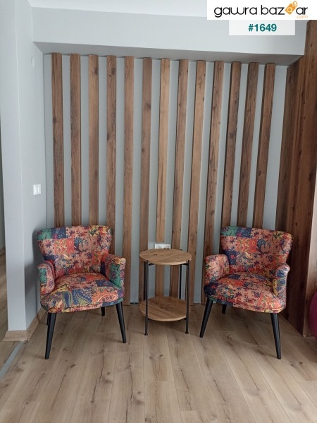 مجموعة الشاي المرقعة كرسي بذراعين (غرفة المعيشة ، الشرفة ، المكتب)