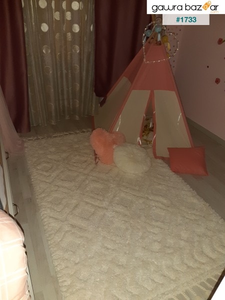سجادة Ariana Curly Soft Plush Post الأشعث لغرفة المعيشة وغرفة المعيشة والمطبخ
