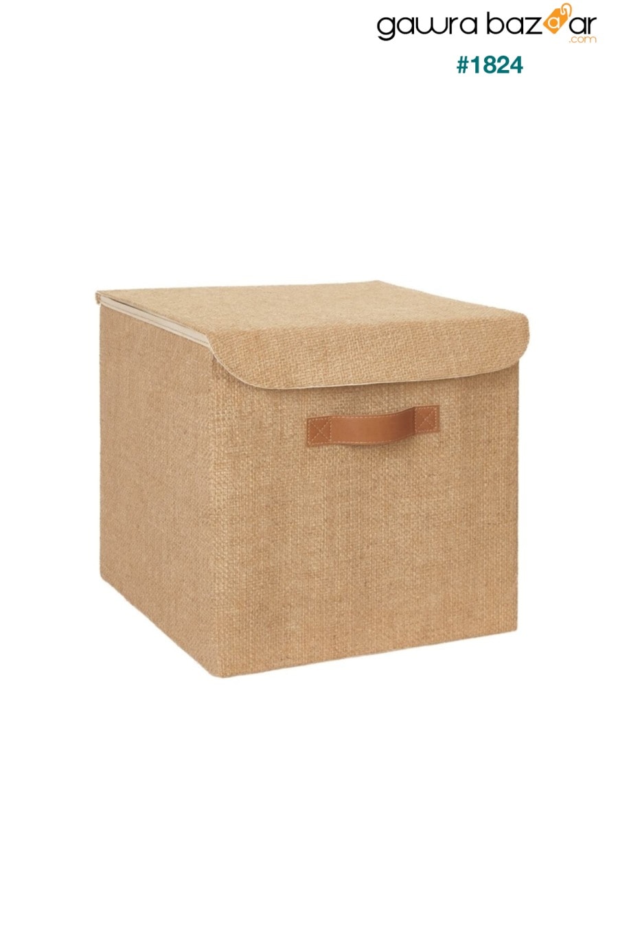 صندوق مع غطاء من الجوت 30x30x30 Ocean Home Textile 5