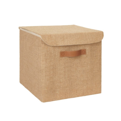 صندوق مع غطاء من الجوت 30x30x30