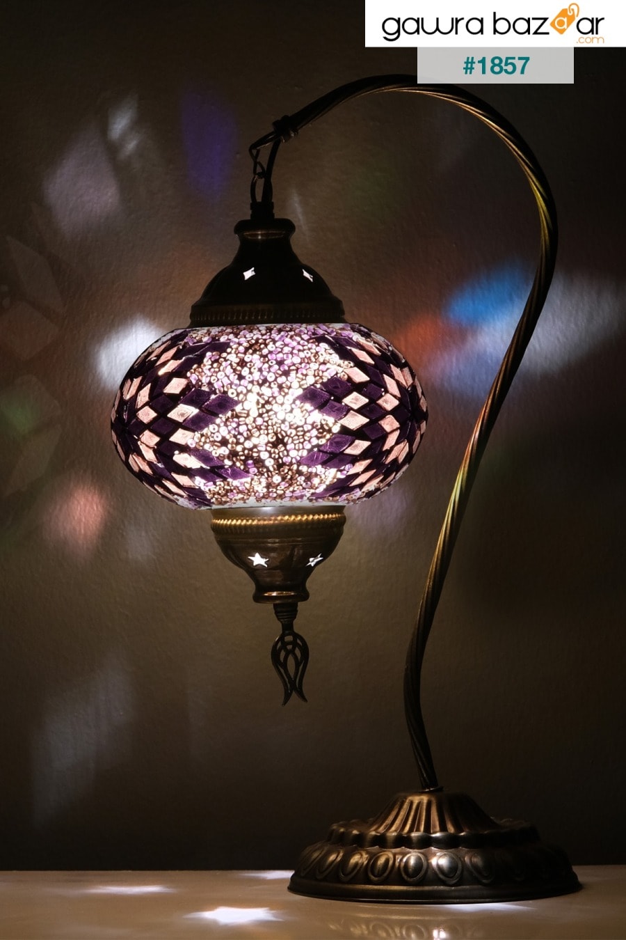 مصباح الفسيفساء العتيق الأصيل ، الإنارات التركية القديمة ، المصباح الزجاجي الملون ، فن الزجاج Asylove 1
