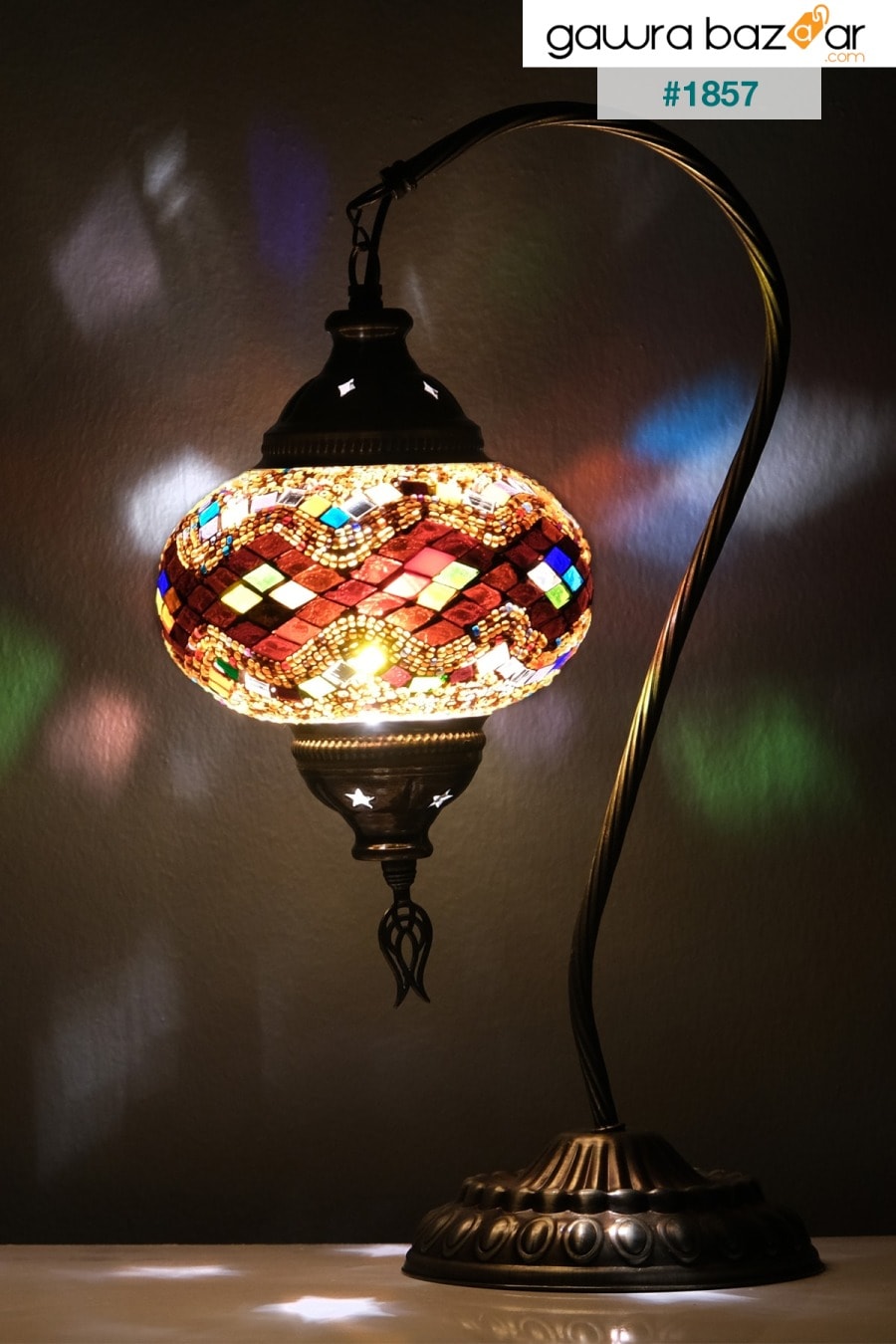 مصباح الفسيفساء العتيق الأصيل ، الإنارات التركية القديمة ، المصباح الزجاجي الملون ، فن الزجاج Asylove 0