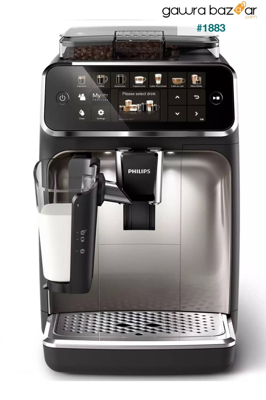 Ep5447 / 90 ماكينة تحضير القهوة والإسبريسو أوتوماتيكية بالكامل Philips 3
