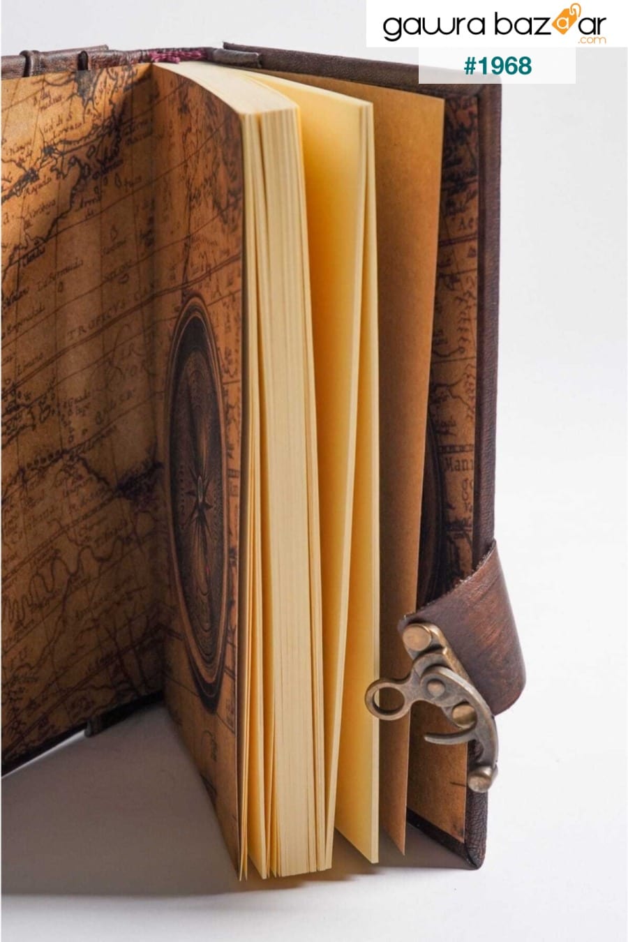 دفتر يوميات مصنوع يدويًا من الجلد الطبيعي Shamua Paper of Life GUETTA 3