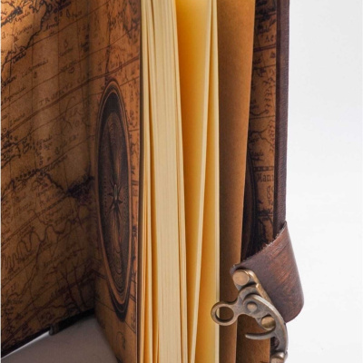 دفتر يوميات مصنوع يدويًا من الجلد الطبيعي Shamua Paper of Life