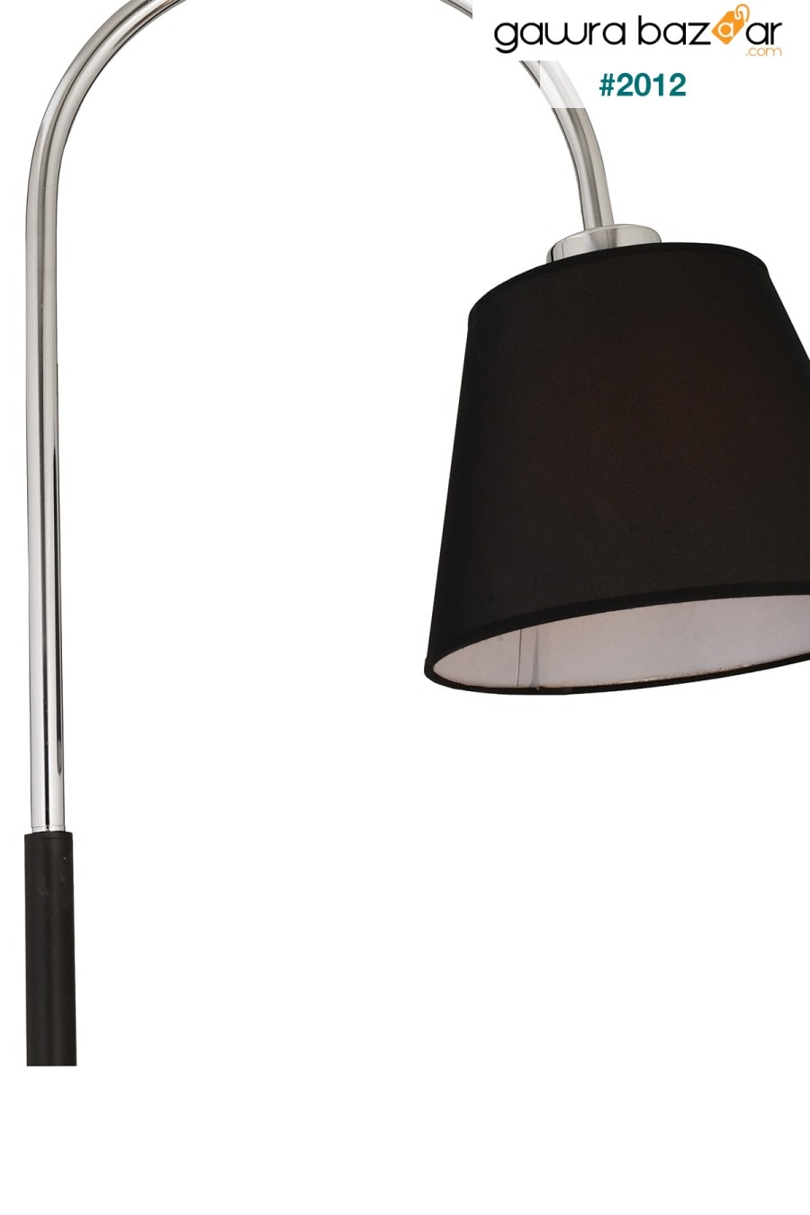 Lumina Black Cap Chrome Modern Design Floor Lampshade Lamp Metal Floor Lamp Apliqa 3