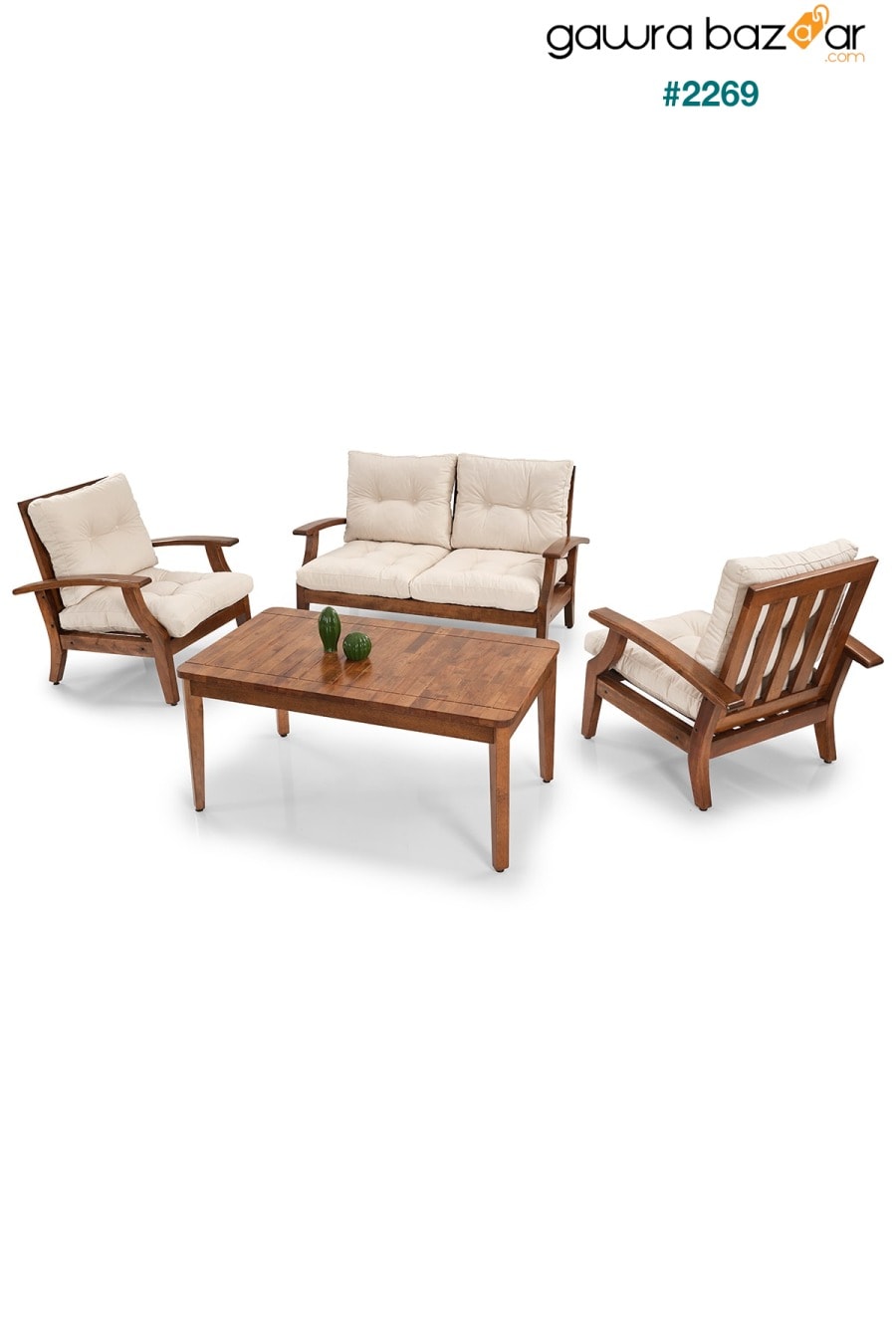 شرفة حديقة شرفة مجموعة أثاث يجلس مجموعة طاولة كرسي Bergere وسادة أريكة كرسي قابل للفك YASÜ 1