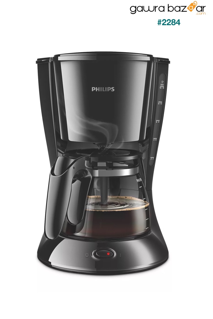 آلة القهوة المفلترة السوداء من مجموعة ديلي كوليكشن Philips 2