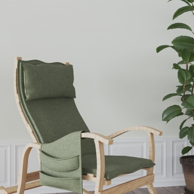 كرسي هزاز سلطان خشبي - أخضر - طبيعي