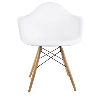 Armrest White Eames Chair - كرسي مطبخ بلكونة كافيه