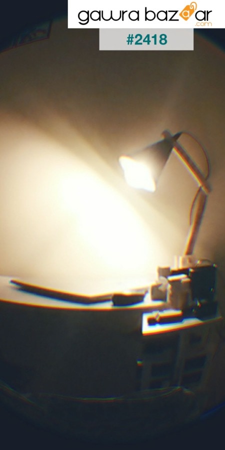 مصباح طاولة من الخشب ديمو- أسود