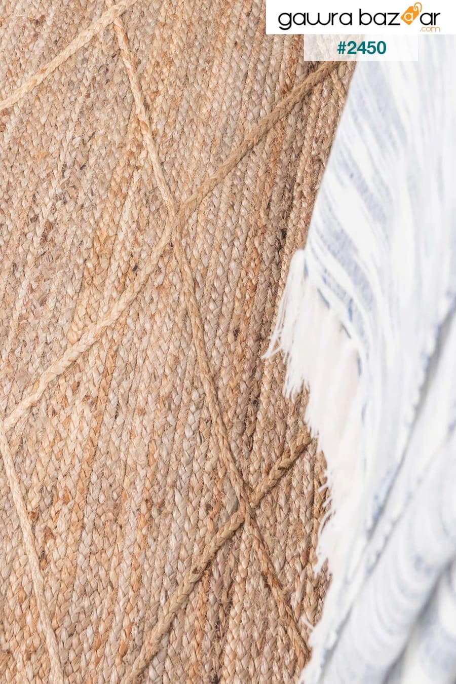 Natura Jute Carpet القش السجاد الطبيعي المنسوجة يدويا السجاد البساط عداء غرفة المعيشة المطبخ غرفة نوم 00019A Koza Halı 2