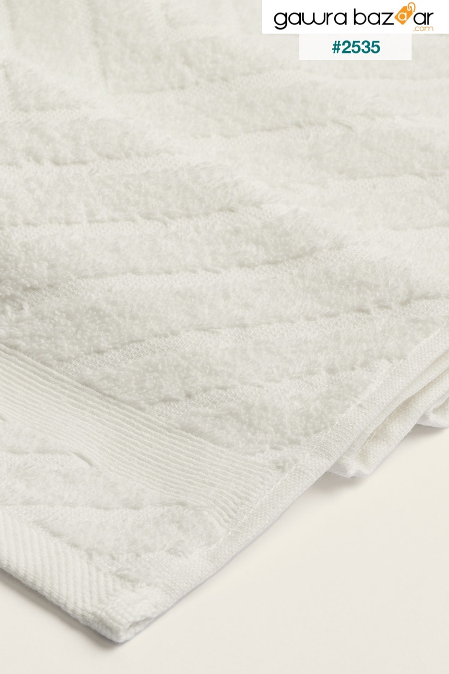 Lycian Jacquard Border Herringbone 4 Pcs Hand Face Towel Set 100٪ Cotton Soft Use Daily Use 1023a Koza Home 2