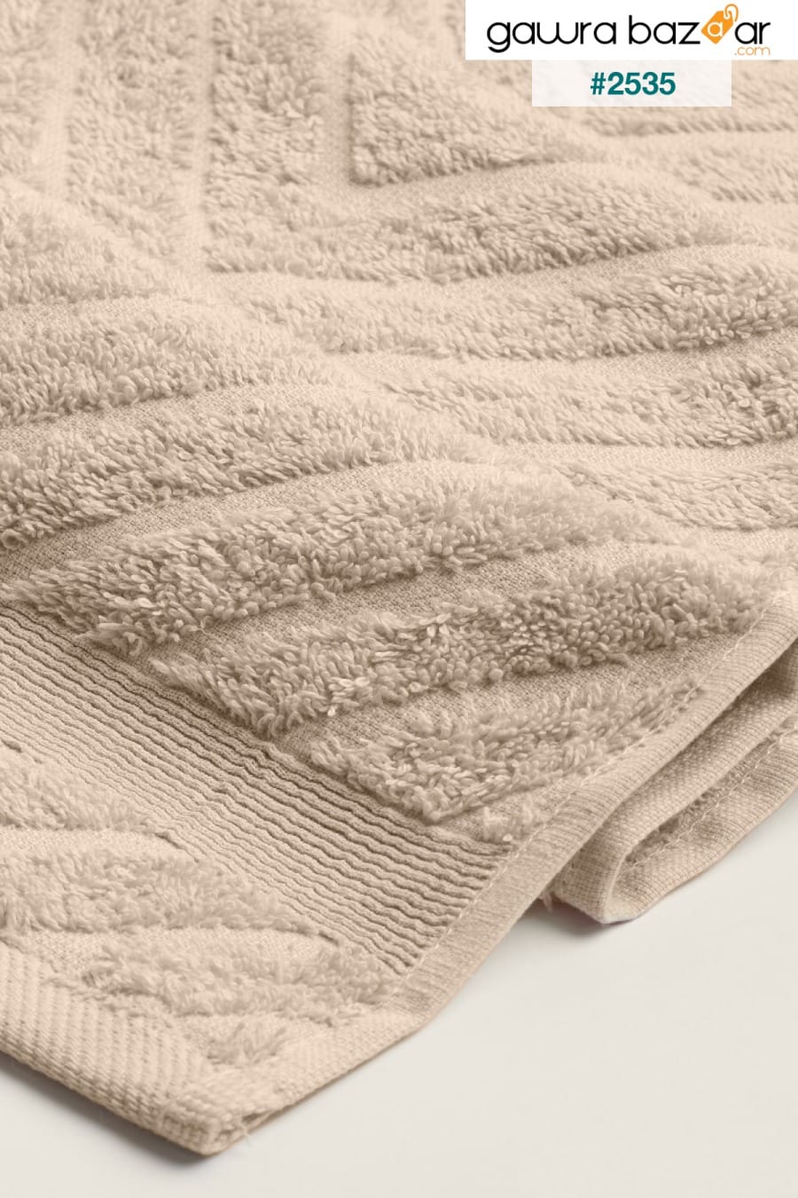 Lycian Jacquard Border Herringbone 4 Pcs Hand Face Towel Set 100٪ Cotton Soft Use Daily Use 1023a Koza Home 4