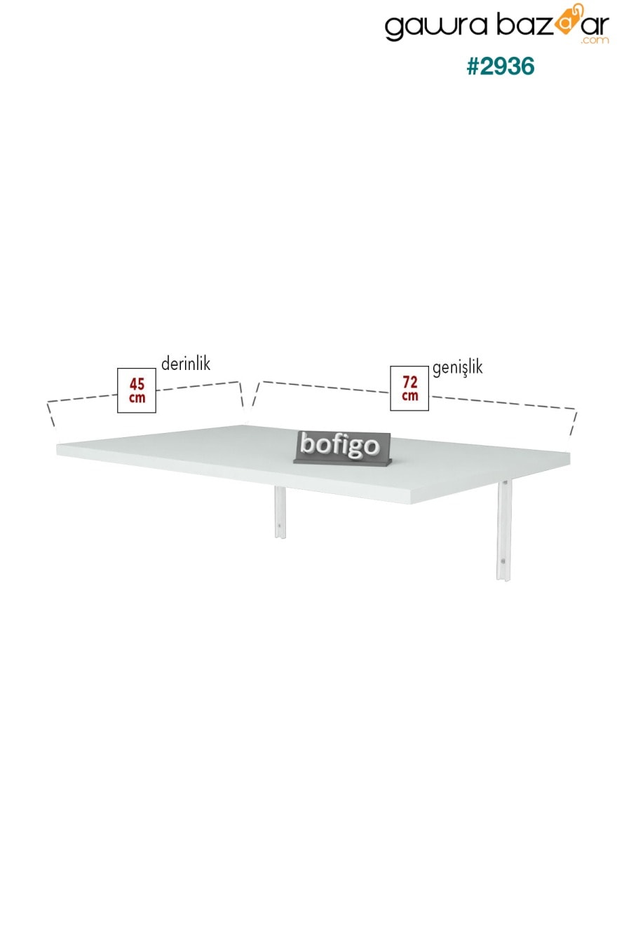 72 X 45 سم طاولة قابلة للطي الحائط طاولة مطبخ طاولة شرفة مكتب دراسة Bofigo 7