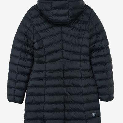 W Essentil Maxi Lenght Hooded Jacket Women Black Coat - S212005-001