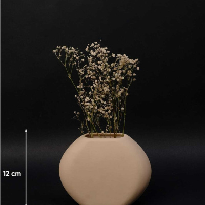 مزهرية سيراميك مزخرفة مصنوعة يدويًا من السيراميك مجموعة ثلاثية الحد الأدنى