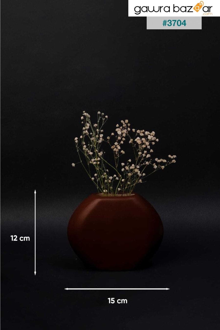 مزهرية سيراميك مزخرفة مصنوعة يدويًا من السيراميك مجموعة ثلاثية الحد الأدنى By Damla Collection 3