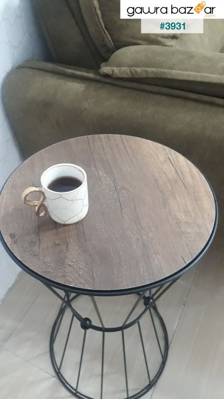 طقم 3 طاولة قهوة من مدريد ، خشب الجوز الأسود