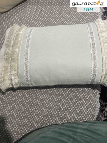 غطاء وسادة من هيستيا هوم من الدانتيل المهدب بغطاء وسادة مقاس 50x30 سم