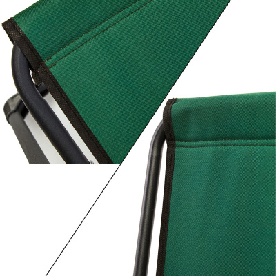 2 قطع التخييم كرسي للطي نزهة كرسي أخضر طاولة قابلة للطي يمول مع مستطيل حامل الكأس