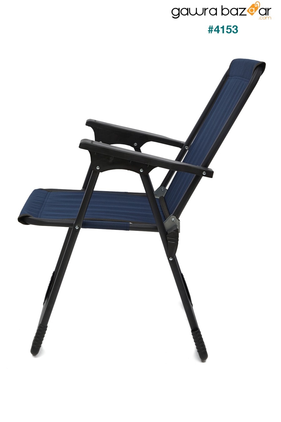2 قطع التخييم كرسي قابل للطي نزهة كرسي أزرق داكن طاولة قابلة للطي Mdf مع حامل الكأس المستطيل moniev 3
