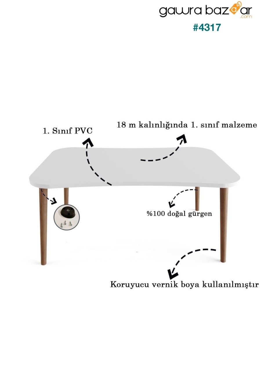 طاولة متداخلة وطاولة جانبية 3 مجموعات طاولة أرجل خشبية SUEL HOUSE 2