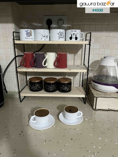 رف مطبخ منظم سطح المكتب رف الحمام منظم متعدد الأغراض رف كونترتوب