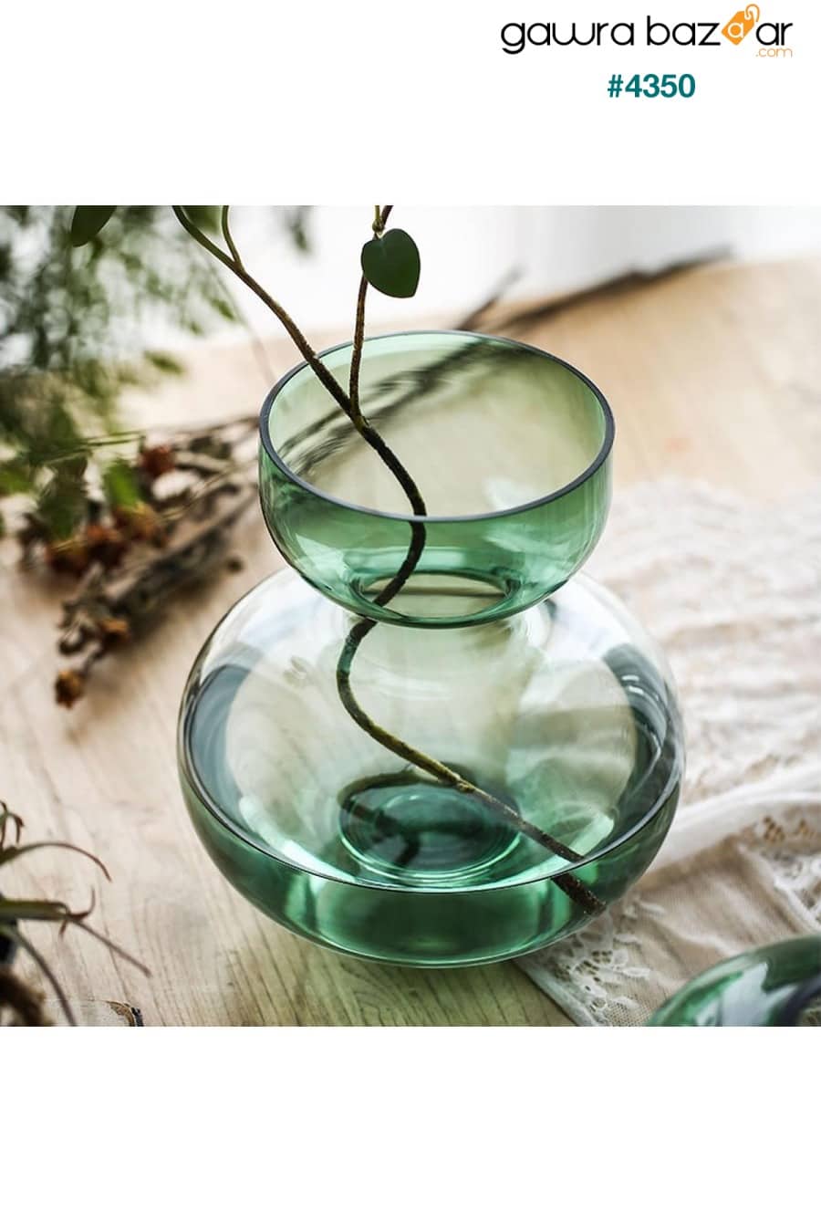 مزهرية زجاجية من القرع الأخضر Miniminti 4
