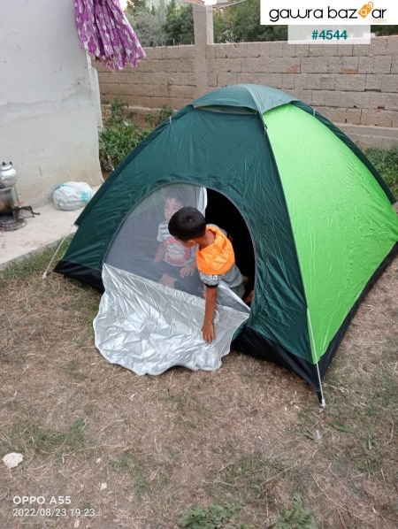 خيمة مقاومة للماء ذات فتح تلقائي للهواء تتسع لـ 4 أشخاص