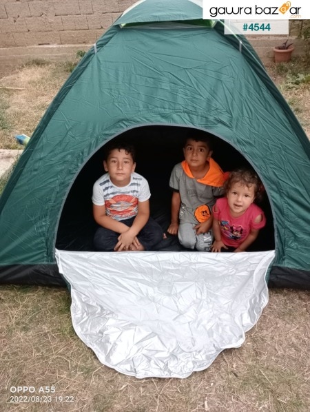 خيمة مقاومة للماء ذات فتح تلقائي للهواء تتسع لـ 4 أشخاص